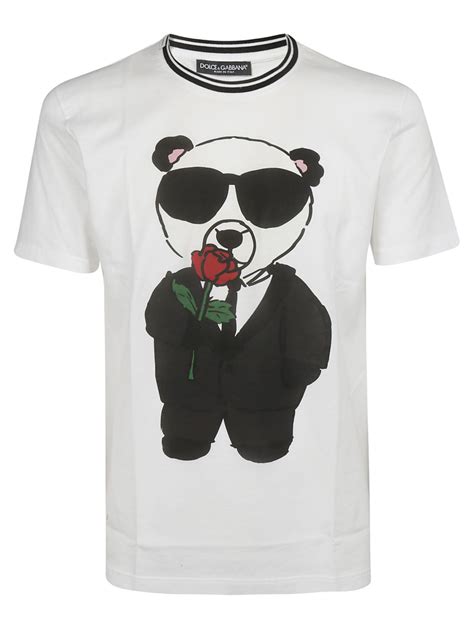 dolce gabbana panda king t shirt|Dolce & Gabbana White King Panda Top Polyester Mens T.